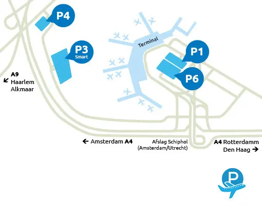 Plattegrond Schiphol