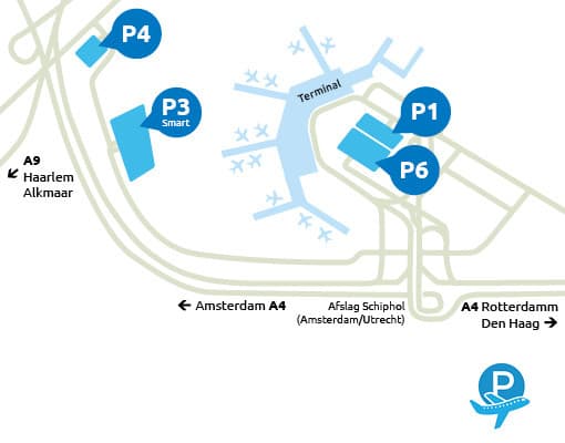 Plattegrond Schiphol