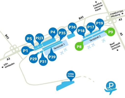 P8 en P9 Frankfurt Airport