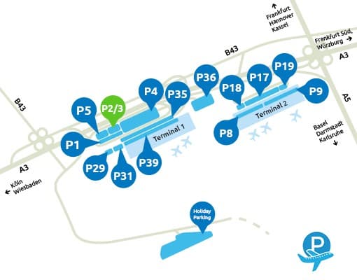 P2 en P3 Frankfurt Airport