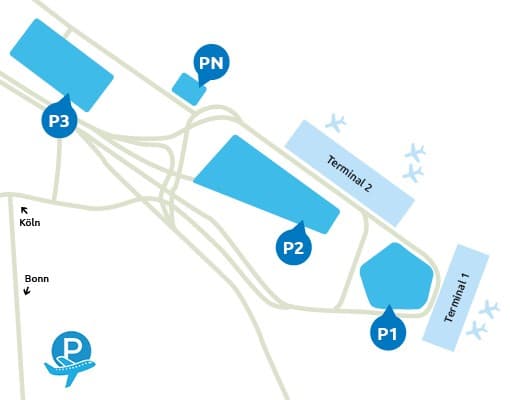 Officiële Parkeerplaatsen Keulen Airport