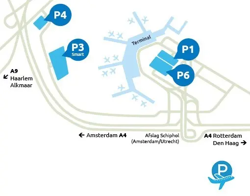 Officiële Parkeerplaatsen Schiphol